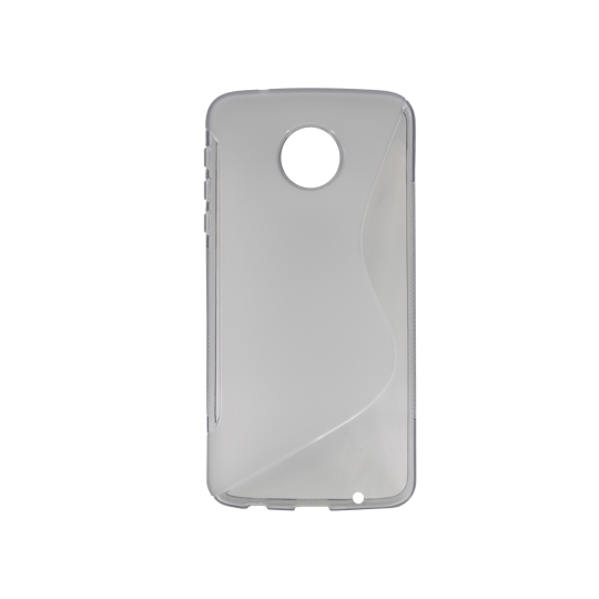 Motorola Moto Z Play - Gumiran ovitek (TPU) - sivo-prosojen SLine