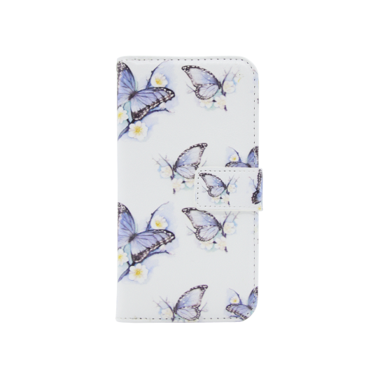 LG K10 - Preklopna torbica (WLGPD) - Blue&white butterflies