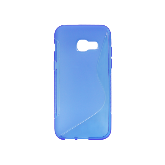 Samsung Galaxy A3 (2017) - Gumiran ovitek (TPU) - modro-prosojen SLine