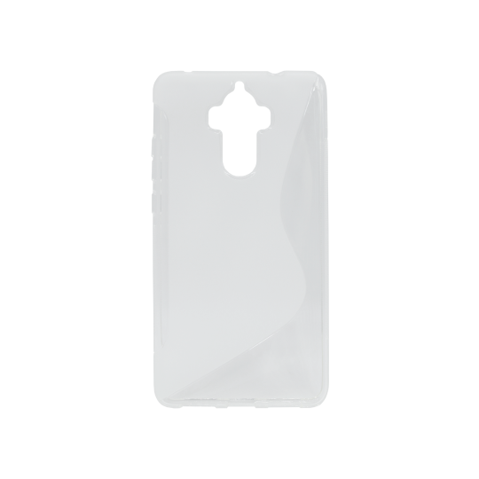 Huawei Mate 9 - Gumiran ovitek (TPU) - belo-prosojen SLine