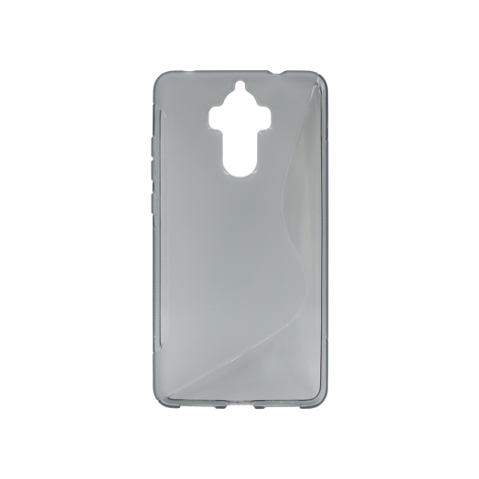 Huawei Mate 9 - Gumiran ovitek (TPU) - sivo-prosojen SLine