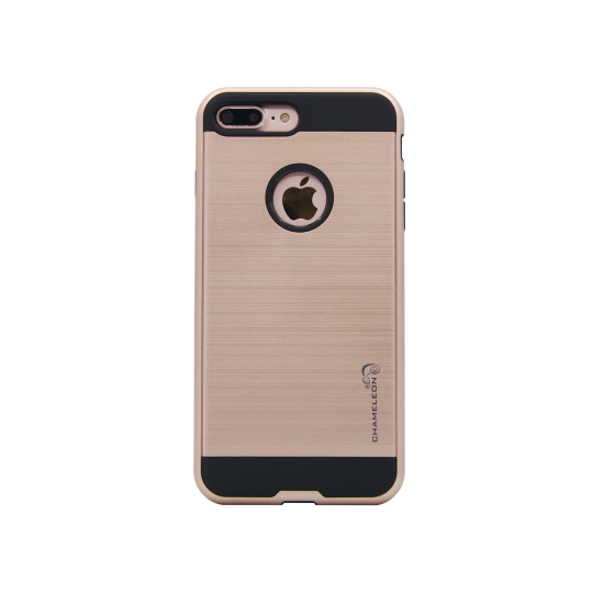 Apple iPhone 7 Plus/8 Plus - Gumiran ovitek (ARM-01) - roza-zlat