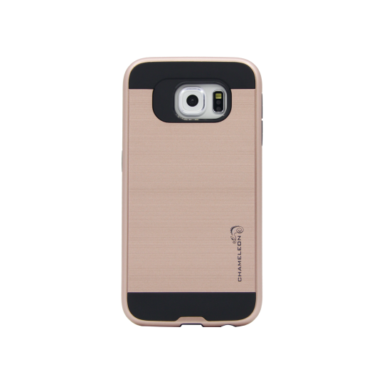 Samsung Galaxy S6 - Gumiran ovitek (ARM-01) - roza-zlat