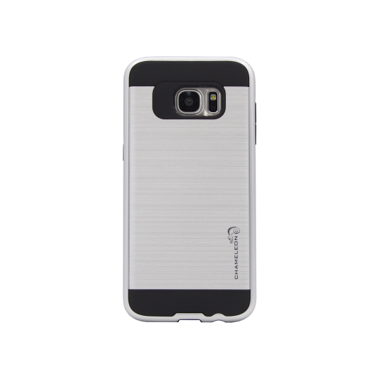 Samsung Galaxy S7 Edge - Gumiran ovitek (ARM-01) - srebrn