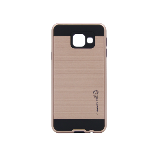 Samsung Galaxy A3 (2016) - Gumiran ovitek (ARM-01) - roza-zlat
