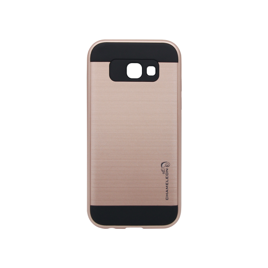 Samsung Galaxy A3 (2017) - Gumiran ovitek (ARM-01) - roza-zlat