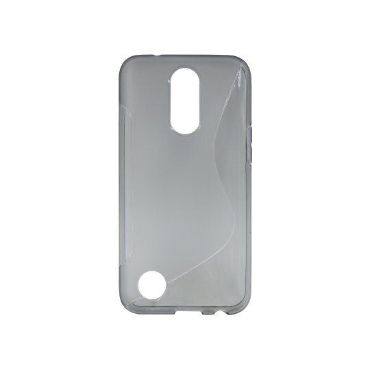 LG K10 (2017) - Gumiran ovitek (TPU) - sivo-prosojen SLine