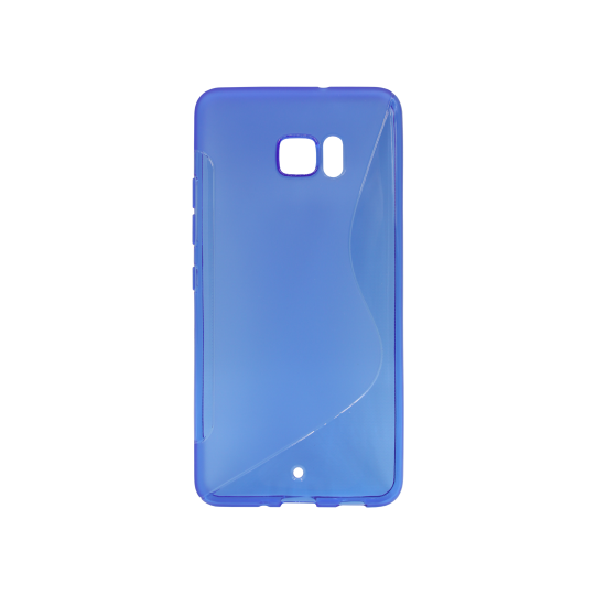 HTC U Ultra - Gumiran ovitek (TPU) - modro-prosojen SLine