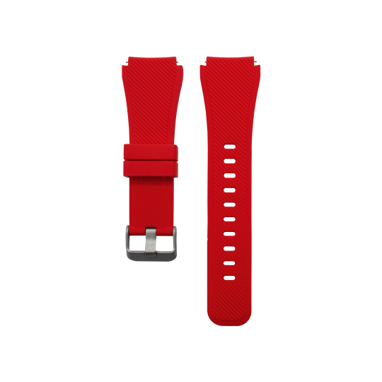 Silikonski pašček za Samsung Gear S3 (22mm) - rdeč