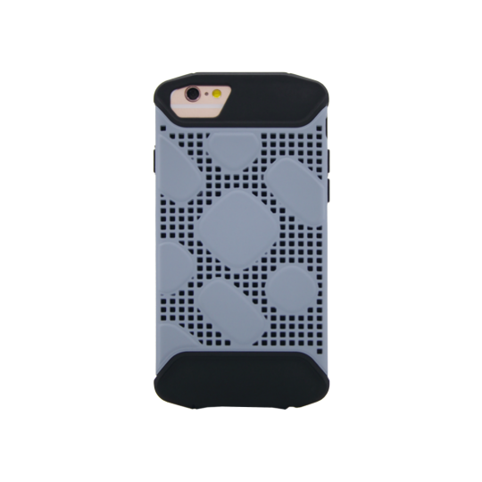 Apple iPhone 8/7/6/6S - Okrasni pokrovček (72) - črn & siv