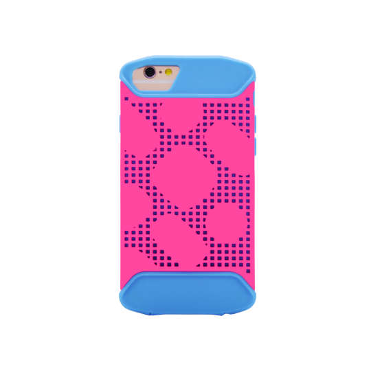 Apple iPhone 8/7/6/6S - Okrasni pokrovček (72) - moder & roza