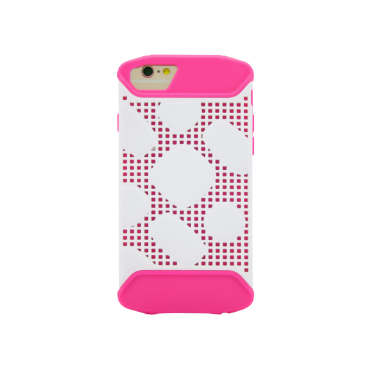 Apple iPhone 8/7/6/6S - Okrasni pokrovček (72) - roza & bel