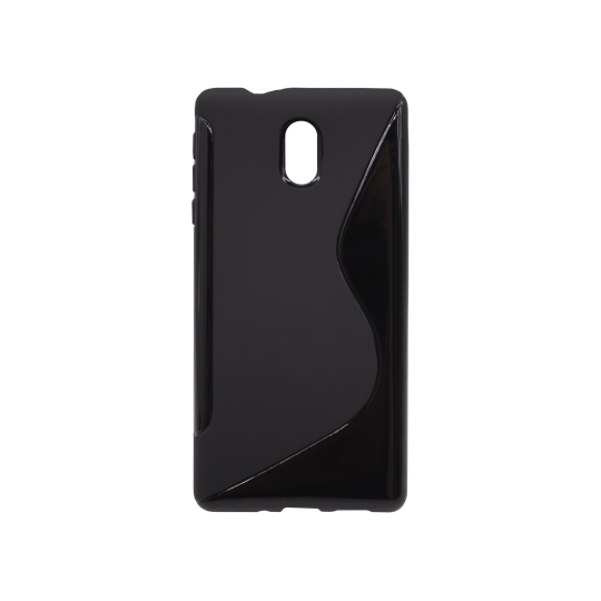 Nokia 3 - Gumiran ovitek (TPU) - črn SLine