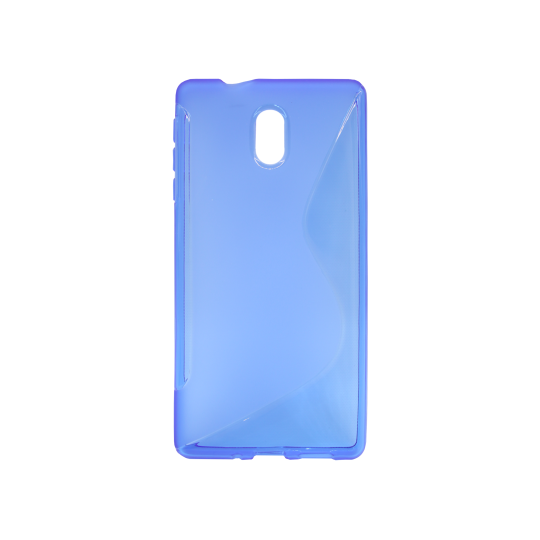 Nokia 3 - Gumiran ovitek (TPU) - modro-prosojen SLine
