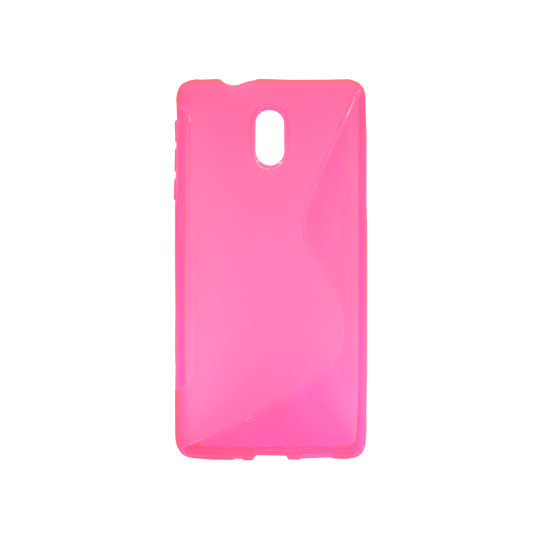Nokia 3 - Gumiran ovitek (TPU) - roza-prosojen SLine