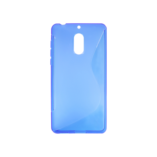 Nokia 6 - Gumiran ovitek (TPU) - modro-prosojen SLine