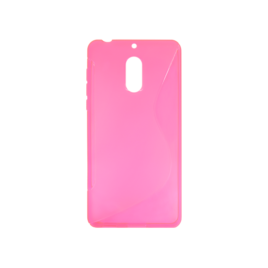Nokia 6 - Gumiran ovitek (TPU) - roza-prosojen SLine