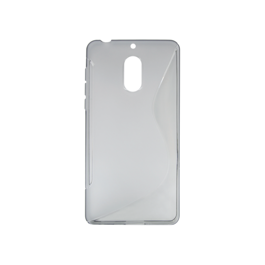 Nokia 6 - Gumiran ovitek (TPU) - sivo-prosojen SLine