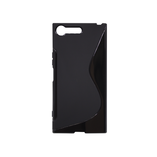 Sony Xperia XZ Premium - Gumiran ovitek (TPU) - črn SLine
