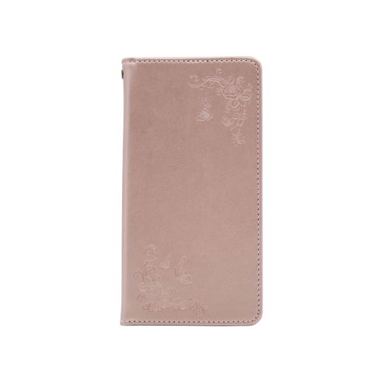 Samsung Galaxy S8+ - Preklopna torbica (WLGO-Butterfly) - roza-zlata