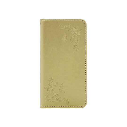 Huawei P10 - Preklopna torbica (WLGO-Butterfly) - zlata