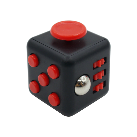 Kocka za sproščanje - črno-rdeča
