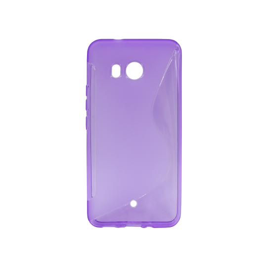 HTC U11 - Gumiran ovitek (TPU) - vijolično-prosojen SLine