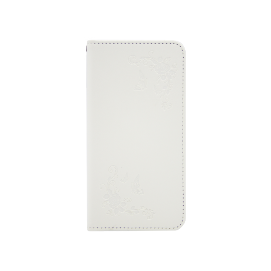 Apple iPhone X / XS - Preklopna torbica (WLGO-Butterfly) - bela