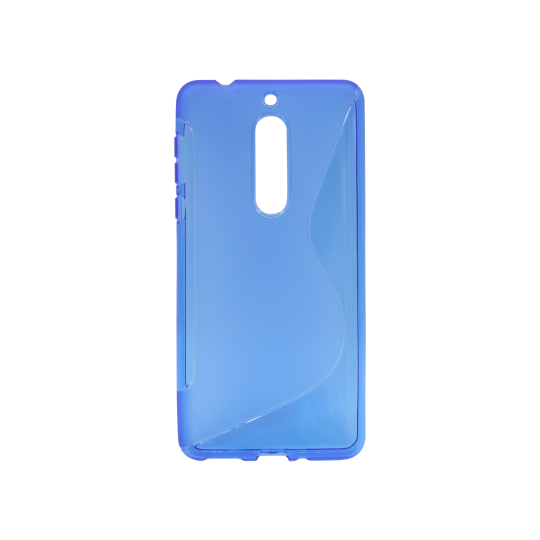 Nokia 5 - Gumiran ovitek (TPU) - modro-prosojen SLine