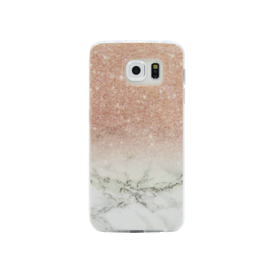 Samsung Galaxy S6 Edge - Gumiran ovitek (TPUP) - Marble 2
