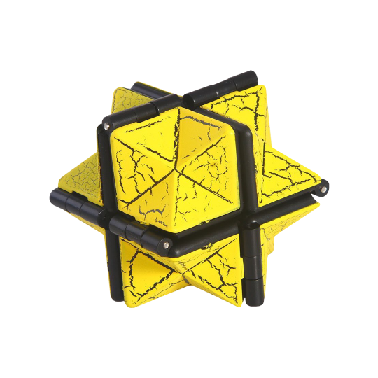 Fidget neskončna magična kocka (HEX) - rumena