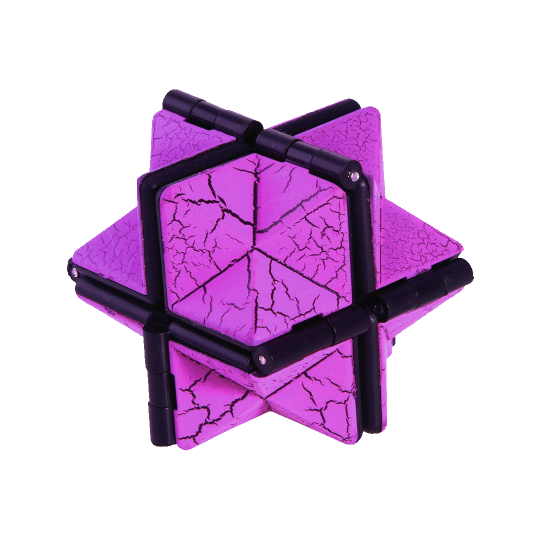 Fidget neskončna magična kocka (HEX) - vijolična