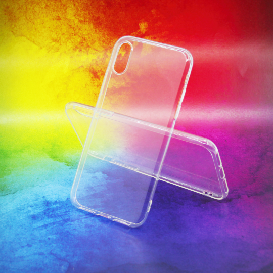 Apple iPhone X / XS - Gumiran ovitek (TPUA) - prosojen