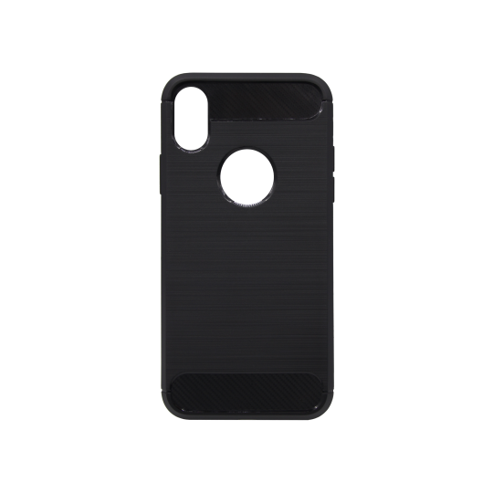 Apple iPhone X / XS - Gumiran ovitek (TPU) - črn A-Type