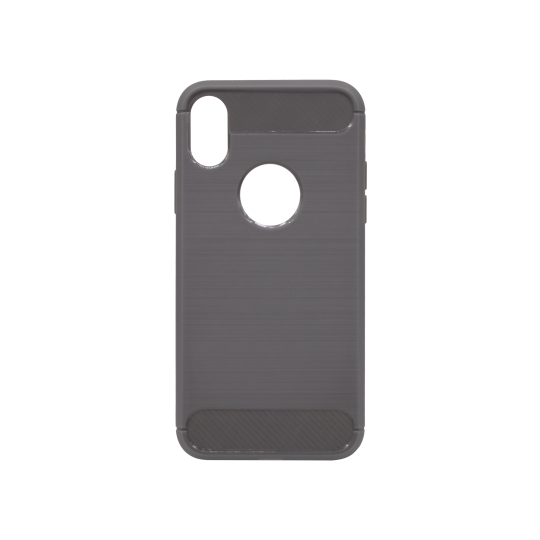 Apple iPhone X / XS - Gumiran ovitek (TPU) - siv A-Type