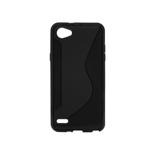 LG Q6 - Gumiran ovitek (TPU) - črn CS-Type