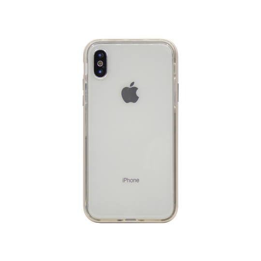 Apple iPhone X / XS - Gumiran ovitek (TPU+ALU) - zlat