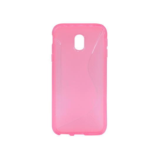 Samsung Galaxy J3 (2017) - Gumiran ovitek (TPU) - roza-prosojen CS-Type
