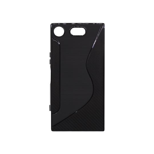 Sony Xperia XZ1 Compact - Gumiran ovitek (TPU) - črn CS-Type