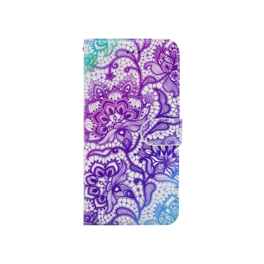 Apple iPhone 7/8 Plus - Preklopna torbica (WLGP) - Purple lotus