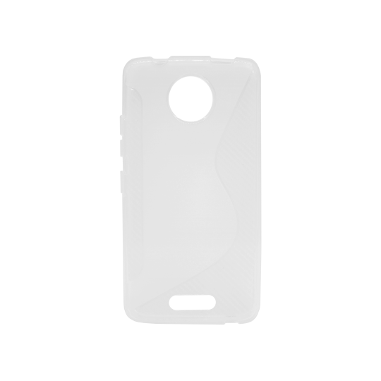 Motorola Moto C - Gumiran ovitek (TPU) - belo-prosojen CS-Type