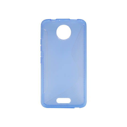 Motorola Moto C - Gumiran ovitek (TPU) - modro-prosojen CS-Type