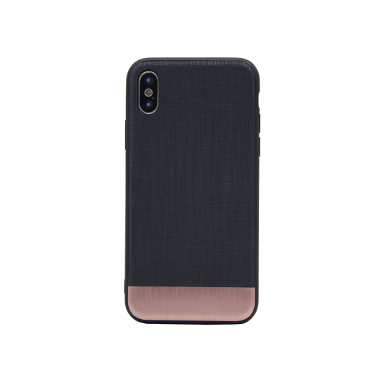 Apple iPhone X/XS - Okrasni pokrovček (70LS) - roza-zlat