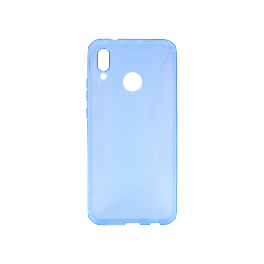 Huawei P20 Lite - Gumiran ovitek (TPU) - modro-prosojen CS-Type