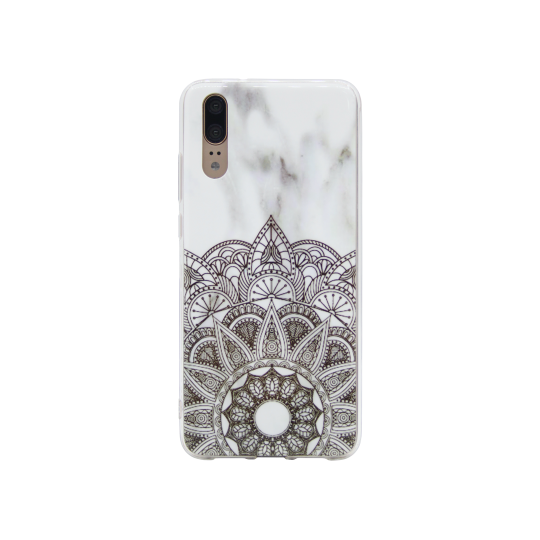 Huawei P20 - Gumiran ovitek (TPUP) - Marble 3