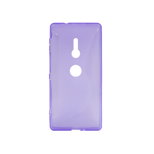 Sony Xperia XZ2 - Gumiran ovitek (TPU) - vijolično-prosojen CS-Type