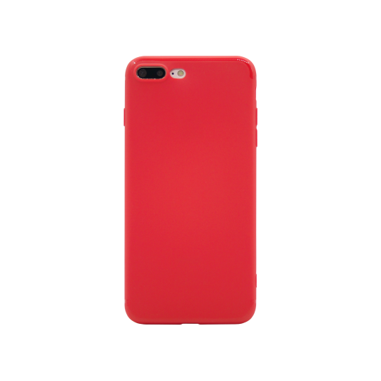 Apple iPhone 7/8 Plus - Gumiran ovitek (TPU) - rdeč MATT