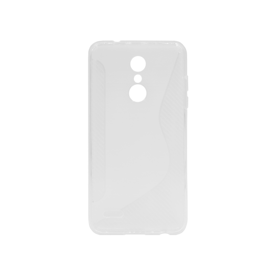 LG K10 (2018) / K11 - Gumiran ovitek (TPU) - belo-prosojen CS-Type