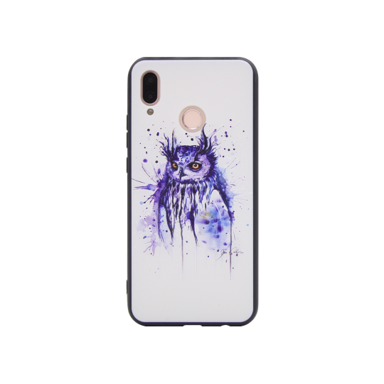 Huawei P20 Lite - Gumiran ovitek (TPUP) - Owl