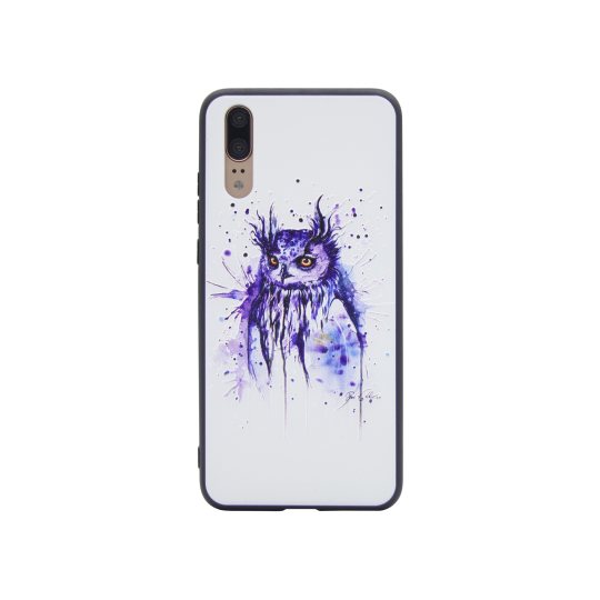 Huawei P20 - Gumiran ovitek (TPUP) - Owl